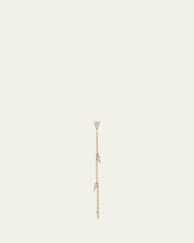 Single 14k Fringe Drop Earring